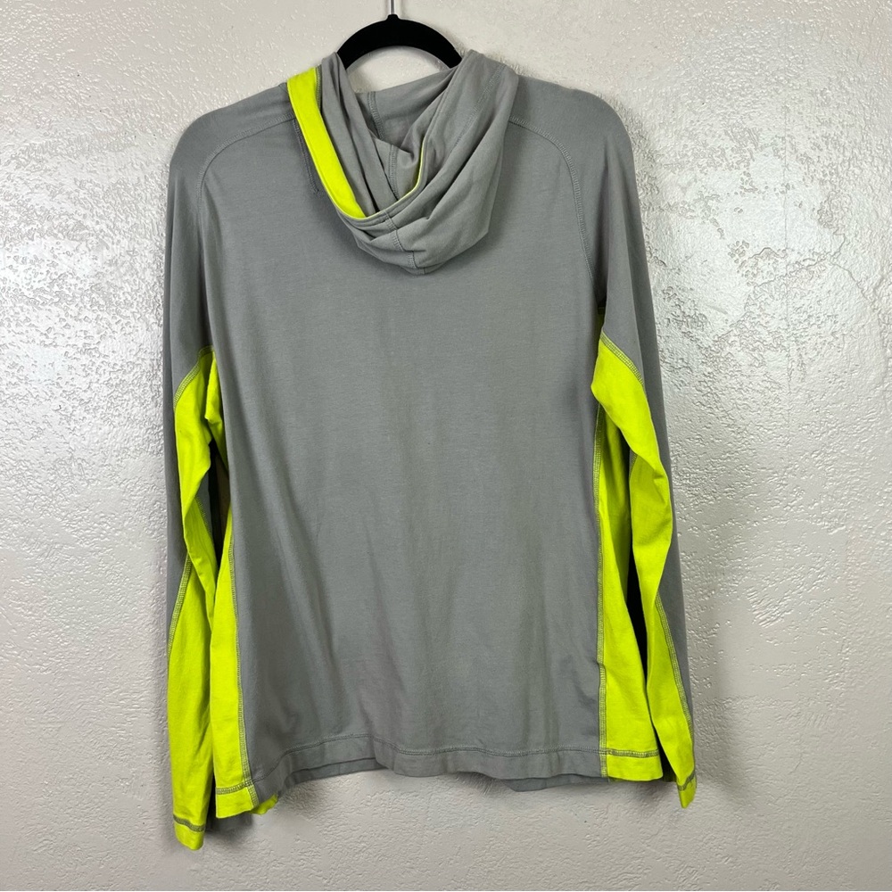 Eddie Bauer active Free Dry Men Hoddie Full Zip Sweater Size L  Color Gray/Green - Picture 8 of 11